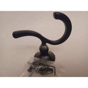 Ashlyn Double Towel Hook Bath Hardware Accessory in Matte Black